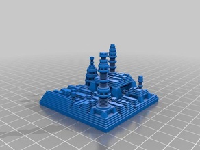 my customized futuristic city builder generator 5 art 3d print model - Mito3D