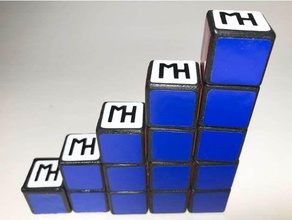 drucken Ort 1x1xn verzwicktes puzzle Rätsel cube rubiks trivial 3d print model - Mito3D