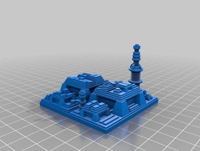 my customized futuristic city builder generator 7 art 3d print model - Mito3D