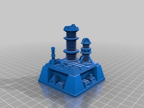 my customized futuristic city builder generator 9 art 3d print model - Mito3D