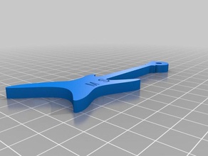 electric guitar keychains customized 3d print model - Mito3D