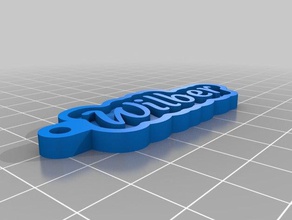 wilber Anahtarlık özelleştirilmiş 3d print model - Mito3D