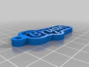 brayan keychains customized 3d print model - Mito3D