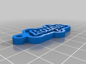 layla llaveros personalizado 3d print model - Mito3D