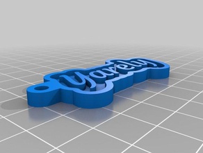 yarely keychains customized 3d print model - Mito3D