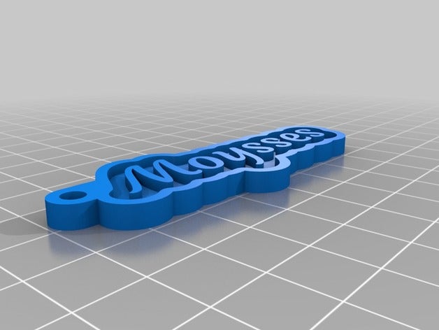 moi de porte-clés personnalisé 3D print model - Mito3D