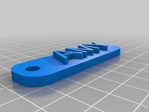 meu personalizados simples porta-chaves sinais logotipos 3d print model - Mito3D