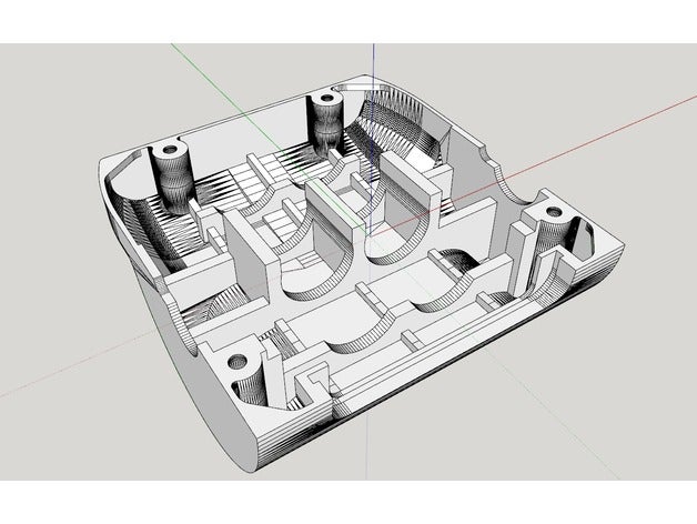 zerobot coquille inférieure rc des véhicules fpv raspberry pi zéro pro 3D print model - Mito3D