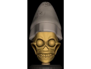 maya death god art acient bust mayan openscad sculpture statue 3d print model - Mito3D