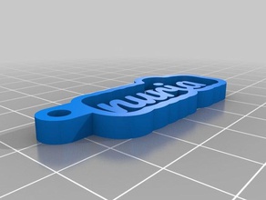 nuria de porte-clés personnalisé 3d print model - Mito3D
