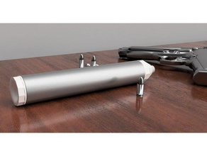 suppressorsilencer rifle 22 otros arma de fuego las armas sniper 3d print model - Mito3D