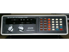 radio shack pro-2002 scanner button panel electronics 3d print model - Mito3D