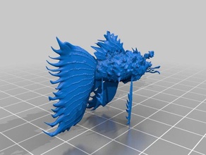 la préhistoire de poisson rouge sculptures 3d print model - Mito3D
