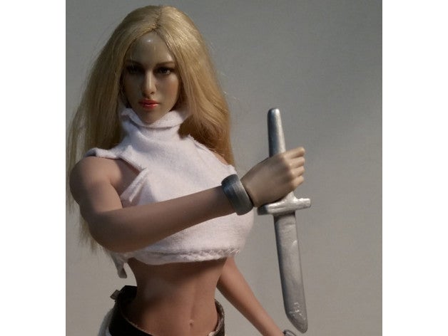 16 Maßstab tanto-Dolch - Spielzeug Spiele doll Schwert 3D print model - Mito3D