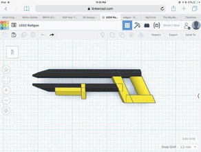 lego railgun-Minifigur - Spielzeug Spiel Zubehör legoguns lego-kompatibel minifig 3d print model - Mito3D