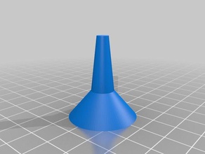 funnel 5mm nozzle 30mm top 35mm height household customized 3d print model - Mito3D