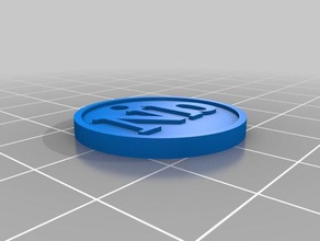 plastic coin 3d printing tests 3d print model - Mito3D