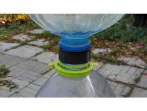 grande bottiglia di acqua accoppiatore contenitori 3d print model - Mito3D