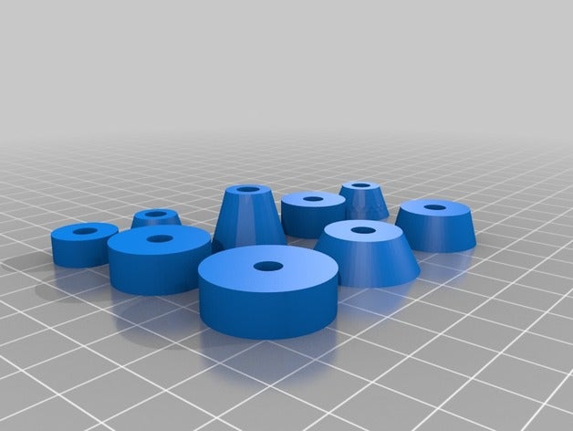 più distanziali vite m5 3d la stampante parti avvitare i distanziatori 3D print model - Mito3D