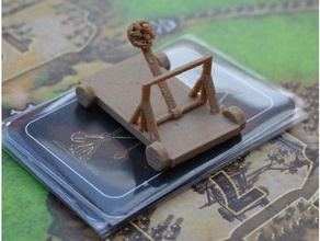 roccaforte catapulta gioco da tavolo componenti giocattolo accessori 3d print model - Mito3D