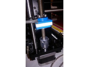 anti wobble prusa structure m8 screw 3d printer parts anti-wobble oldham coupler 3d print model - Mito3D