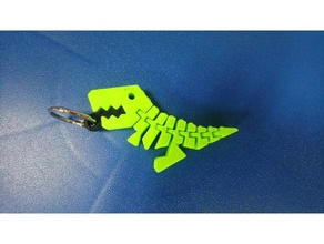 Schlüsselanhänger flexi-rex 3d print model - Mito3D