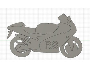 aprilia rskeychain llaveros la bicicleta moto motocicleta rs125 supersport 3d print model - Mito3D