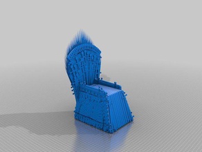 iron throne knife block kitchen dining 3d object print printer baratheon blade cersei chair fire gadget game gameofthrones games thrones house bolton lannister martell stark tyrell ice joffrey jon snow king knives model models ned night prince princess queen robb seat song songicefire steak sword thegameofthrones white walkers 3d print model - Mito3D
