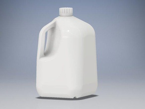 plastik galon süt sürahi gıda içecek 3d print model - Mito3D