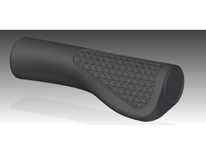 ergonomik bisiklet kulpları flextpu kolu spor açık havada ebike gidon dag 3d print model - Mito3D