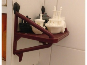 bath shelf single plate bathroom 3d print model - Mito3D