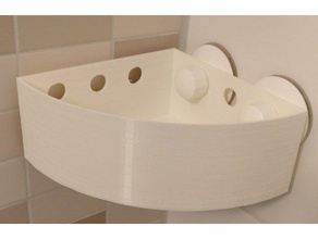 bath shelf corner round bathroom 3d print model - Mito3D