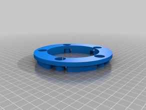 5 star disc adapter rough draft other 3d print model - Mito3D