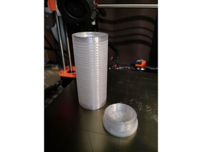 silica gel container spool center 3d printer accessories case 3d print model - Mito3D
