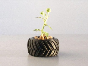 tyrepot decor flower pot garden indoor planters urban gardening 3d print model - Mito3D