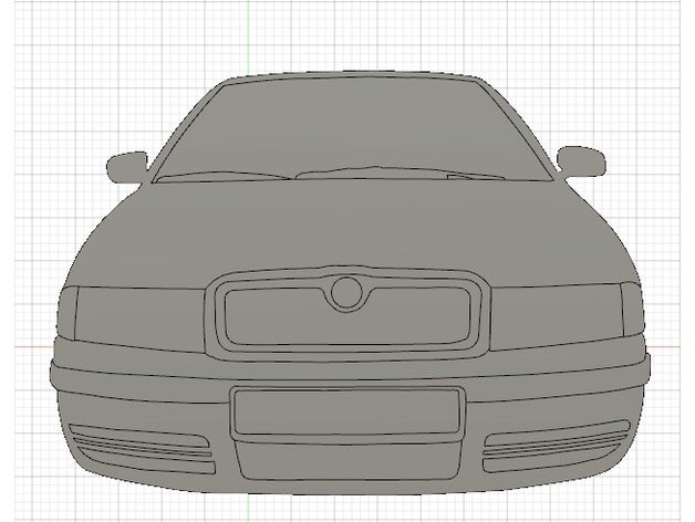 skoda octavia chaveiros de carro oktvka limousine veículo 3D print model - Mito3D