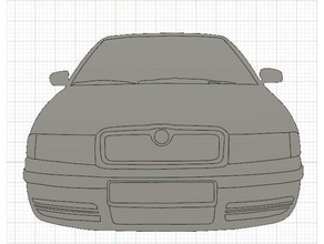 skoda octavia Schlüsselanhänger Auto oktvka - Limousine Fahrzeug 3d print model - Mito3D