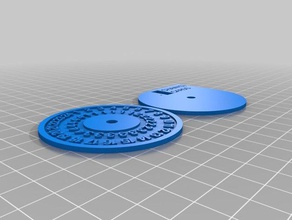 chaîne tracker keyforge jouet jeu accessoires de cartes cadran fantasy flight richard garfield 3d print model - Mito3D