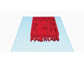 mini pac-man laberinto modelos 3dprinting La impresión en 3d arcade monoprice seleccione pac man pack retro juego de la robótica pequeño 3d print model - Mito3D