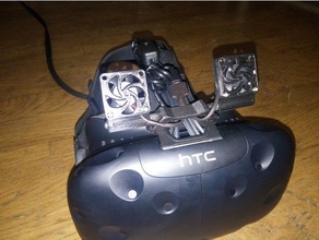 htc vive winzigen Kopf Kühler computer Luft Kühlung - Lüfter fan mount frisch headset virtualreality virtuelle Realität vr-headset 3d print model - Mito3D