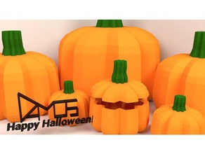 low-poly-Kürbis-stash box, cookie jar Dekor Herbst Dekorative fallen halloween halloween-Dekoration prop halloween-Kürbis hideaway Urlaub holliday 3d print model - Mito3D