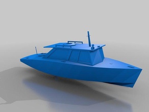 gentlemans launch boat vehicles boats speedboat thames 3d print model - Mito3D