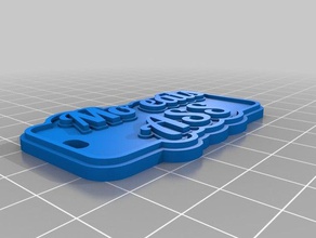 il mio personalizzato multiline tag portachiavi 3d print model - Mito3D