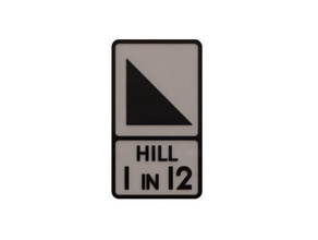 pre-worboys road signs hill 1 12 buildings structures model railroad old pre worboys signage transport 3d print model - Mito3D