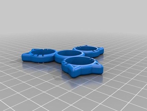 my customized cat 608 fidget spinner mechanical toys 3d print model - Mito3D