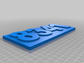 numero di team 3d stampa 3d print model - Mito3D