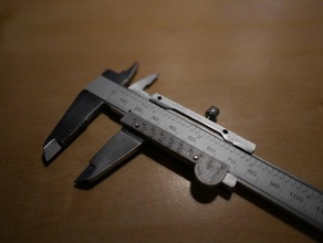 cheap digital caliper analogue conversion hand tools 3d print model - Mito3D
