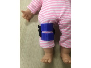 hinkleys extravagant poupée attelle au genou 3d de l'impression orthèse 3d print model - Mito3D