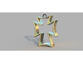 sigma chi cross christmas holiday ornament decor decoration fraternity 3d print model - Mito3D