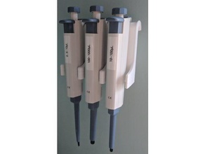 wall mounted pipette holder biology 3d print model - Mito3D